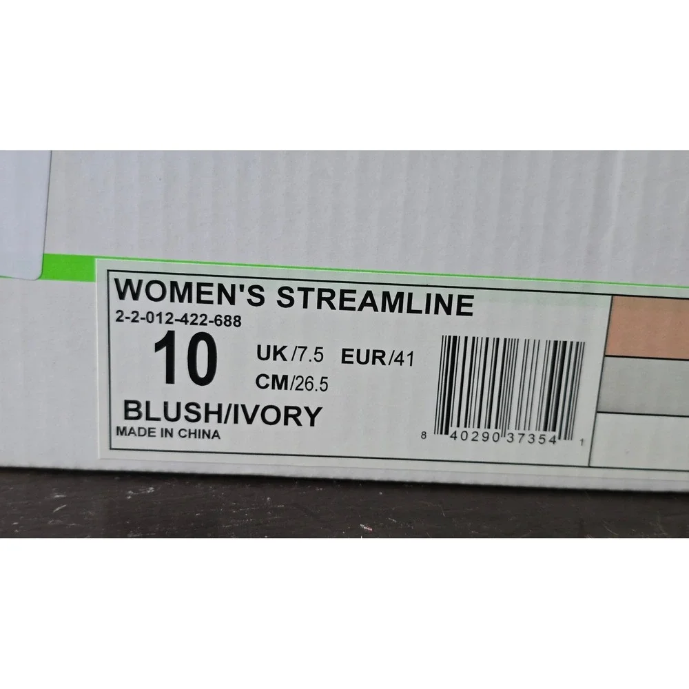 Women's Streamline Running‎ Shoes Blush Ivory Size 10 Athletic Sneakers